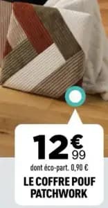 Le coffre pouf patchwork