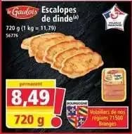 Le gaulois - escalopes de dinde