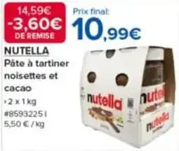 Nutella Pâte à tartiner noisettes et cacao