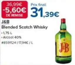 J&b - blended scotch whisky