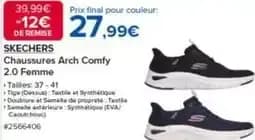 Sketchers - chaussures arch comfy 2.0 femme