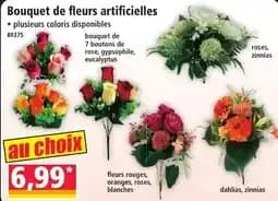 Bouquet de fleurs artificielles