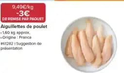 Aiguillettes de poulet