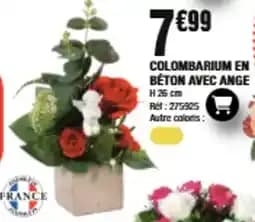 Colombarium en béton avec ange