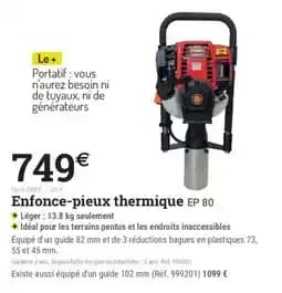 Enfonce-pieux thermique ep 80