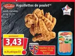 Le gaulois aiguillettes de poulet