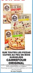 Carrefour Original Pizza cuite au feu de bois