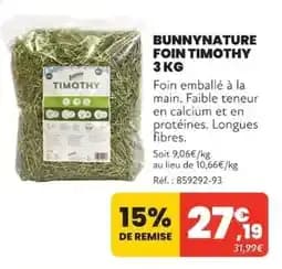 Bunnynature Foin Timothy