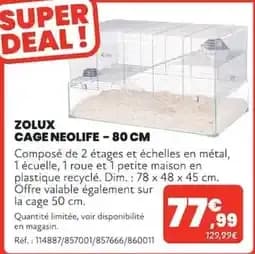 Zolux Cage Neolife - 80 Cm