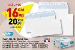 GPV Enveloppe blanche 90G