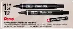 Pentel - marqueur permanent n50/n60