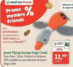 Maxi zoo - jouet flying george dogs creek