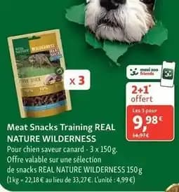 Wilderness - meat snacks training real nature