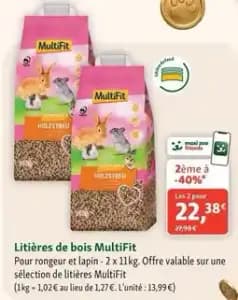 Multifit - litières de bois