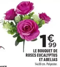 Le Bouquet de Roses Eucalyptus et Abelias