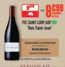 Saint loup - pic aop bio