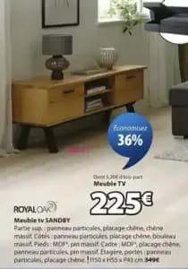 Royaloak meuble tv sandby