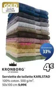 KRONBORG Serviette de toilette KARLSTAD