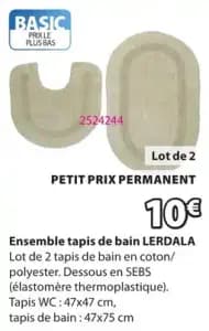 LERDALA Ensemble tapis de bain