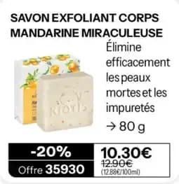 Kiotis Savon Exfoliant Corps Mandarine Miraculeuse