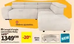 Moby Canapé d'angle convertible