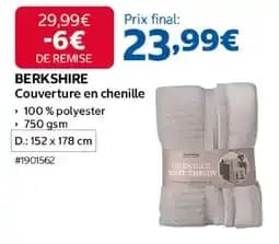 BERKSHIRE Couverture en chenille