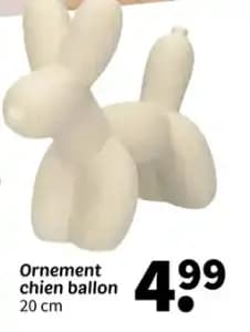 Ornement chien ballon