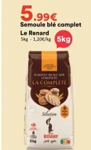 Le renard semoule blé complet