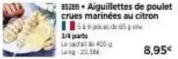 Aiguillettes de poulet