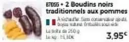 Boudins noirs traditionnels aux pommes