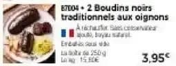 Boudins noirs traditionnels aux oignons