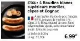 Boudins blancs supérieurs
