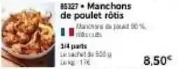 Manchons de poulet rôtis
