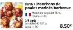 Manchons de poulet marinés barbecue