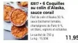 Coquilles au colin d'Alaska