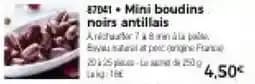 Mini boudins noirs antillais