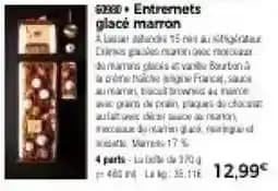 Entremets glacé marron