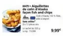 Aiguillettes de colin d'Alaska