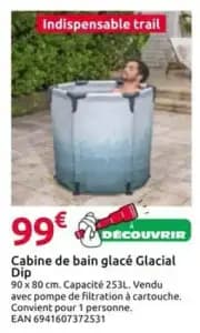 Glacial Dip Cabine de bain glacé