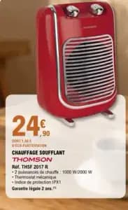THOMSON Chauffage soufflant