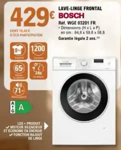 Bosch Lave-Linge Frontal