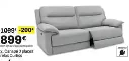 Curtiss Canapé 3 places relax