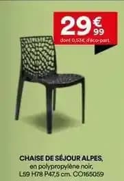 Chaise de séjour alpes