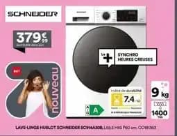 Schneider - lave-linge hublot sc914a30b, l59s h85 p60 cm. colib13633