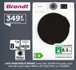 Brandt - lave-linge hublot