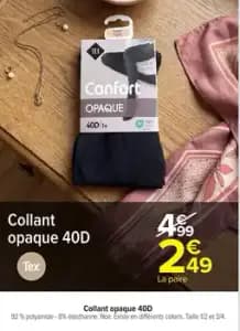 Tex Collant opaque 40D