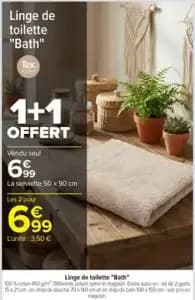 Tex home linge de toilette bath