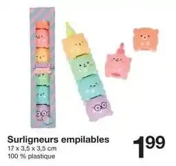 Surligneurs empilables