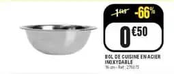 Bol de cuisine en acier inoxydable