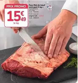 Faux-filet de bœuf semi-paré